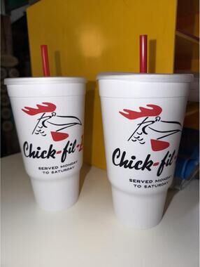 Lot of 2 Limited Edition Chic Fila Classic 1967 Cups Brand New Never Used Rare
